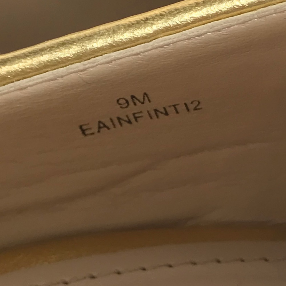 Enzo Angiolini Eainfinti Infinity Black Gold Metallic Cheetah Print Pumps - Picture 15 of 16